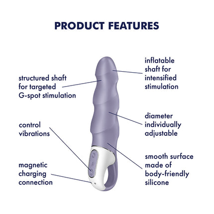 Satisfyer Air Pump 1 Inflatable G Spot Vibrator Product Features