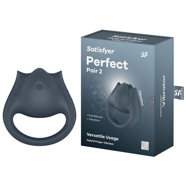 Satisfyer Perfect Pair 2 - Grey Vibrating Couples Ring