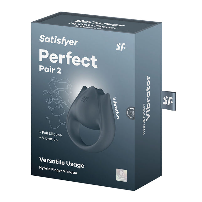Satisfyer Perfect Pair 2 - Grey Vibrating Couples Ring