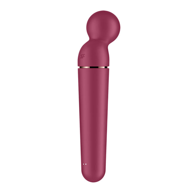 Satisfyer Planet Wand-er Vibrator - Berry Front Side View