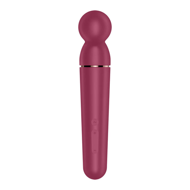 Satisfyer Planet Wand-er Vibrator - Berry Rear View