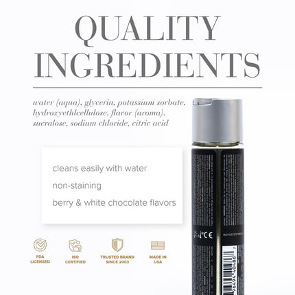 JO Gelato White Chocolate Raspberry Water Based Lubricant - 120ml Bottle