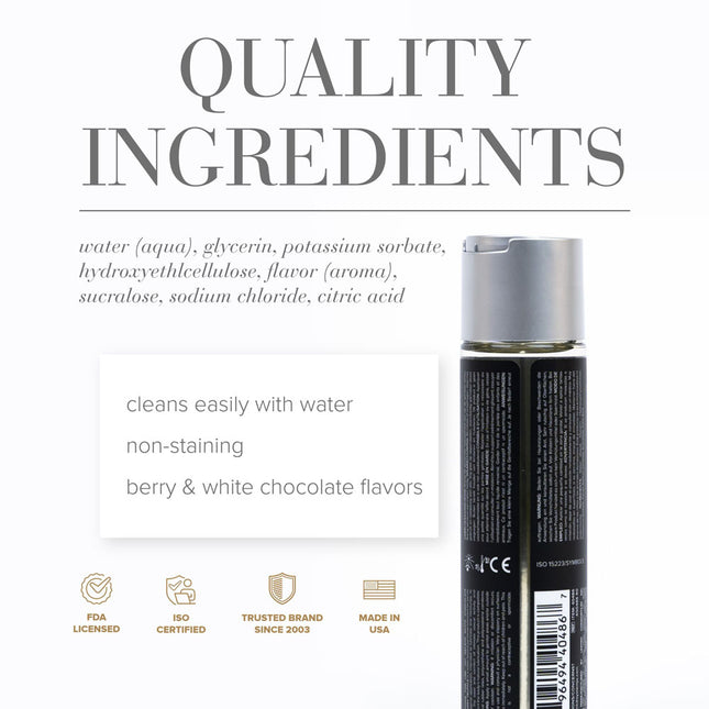 JO Gelato White Chocolate Raspberry Water Based Lubricant - 120ml Bottle