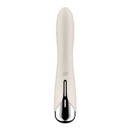 Satisfyer Spinning Vibe 1 - Beige 17.8 cm USB Rechargeable Rotating Vibrator