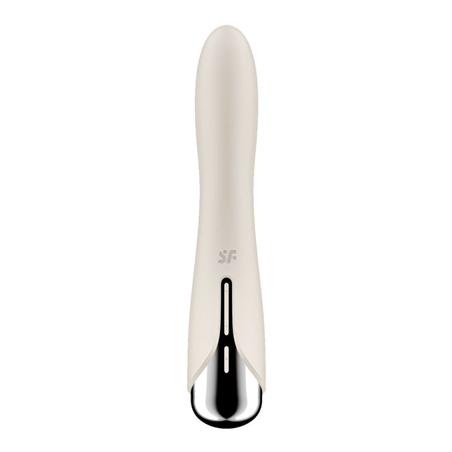 Satisfyer Spinning Vibe 1 - Beige 17.8 cm USB Rechargeable Rotating Vibrator