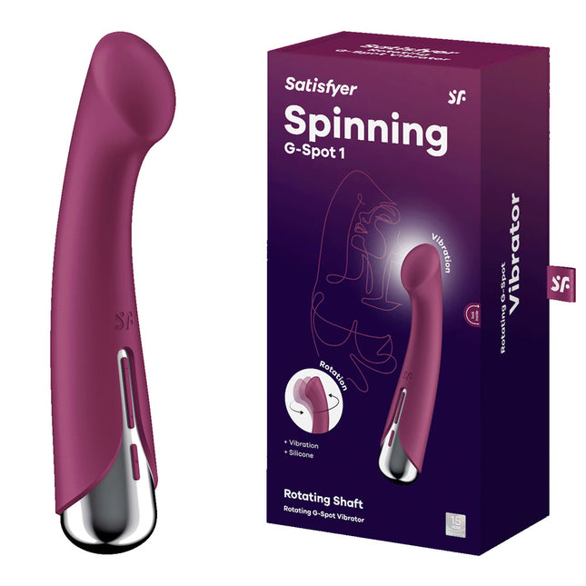 Satisfyer Spinning G-Spot 1 - Red 16.5 cm USB Rechargeable Rotating Vibrator