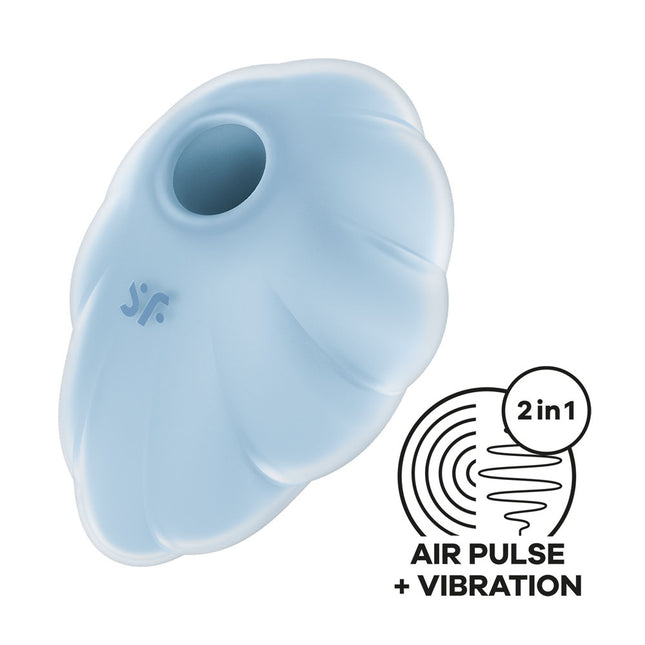 Satisfyer Cloud Dancer - Blue USB Rechargeable Vibrating Air Pulse Stimulator