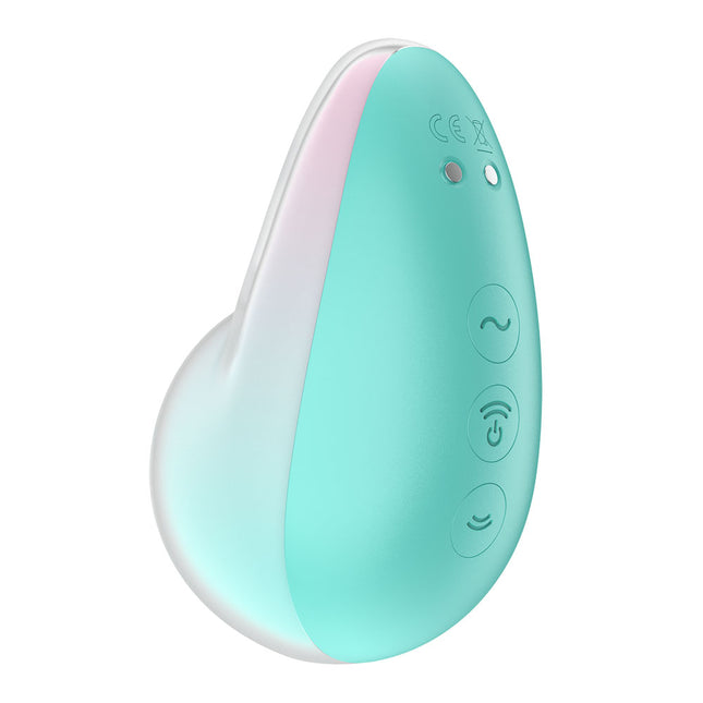 Satisfyer Pixie Dust - Mint/Pink Vibrating Air Pulse Stimulator