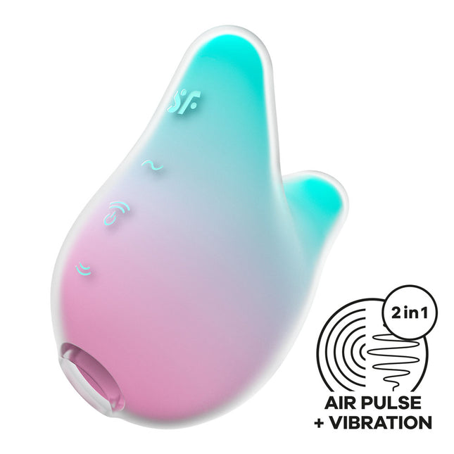 Satisfyer Mermaid Vibes Mint/Pink USB Rechargeable Air Pulse Stimulator