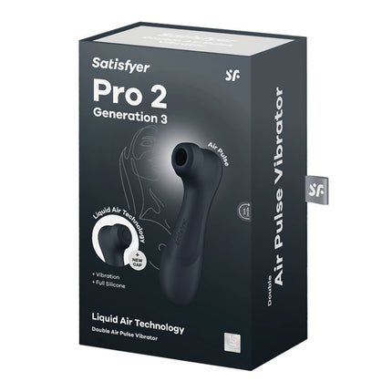 Satisfyer Pro 2 Generation 3 Touch-Free Clitoral Stimulator - Dark Grey