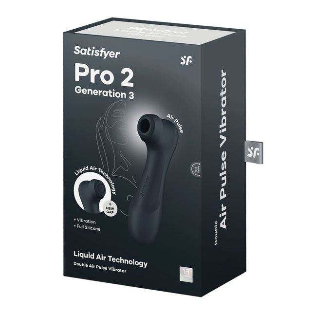 Satisfyer Pro 2 Generation 3 Touch-Free Clitoral Stimulator - Dark Grey