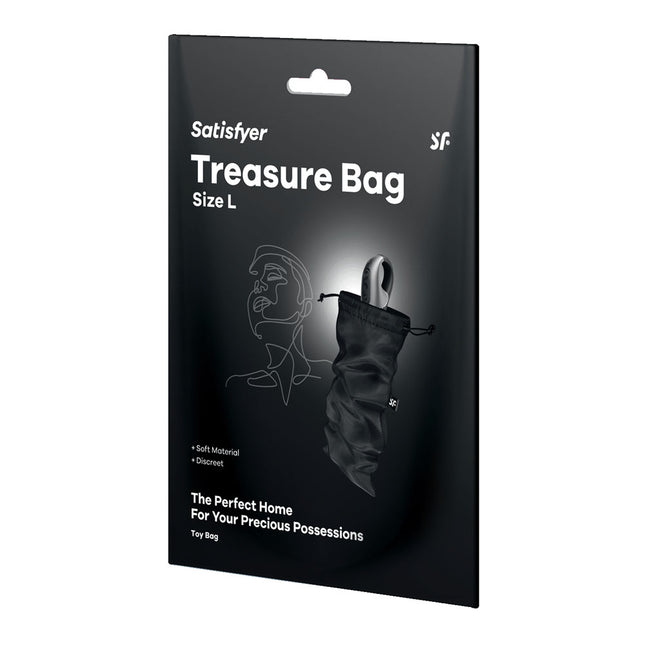 Satisfyer Treasure Black Toy Storage Bag - Large