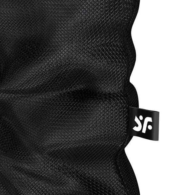 Satisfyer Treasure Black Toy Storage Bag - Large close up view