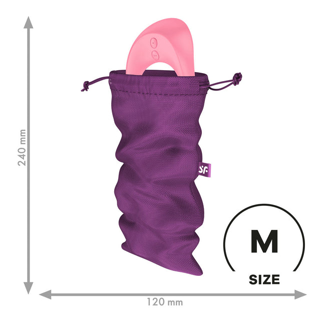 Satisfyer Treasure Toy Storage Bag - Medium Size Chart