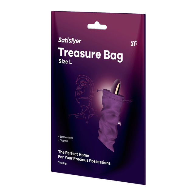 Satisfyer Treasure Bag - Violet Large Toy Storage Bag