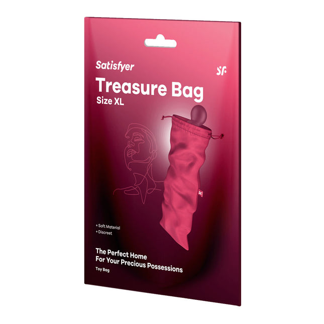 Satisfyer Treasure Pink Toy Storage Bag - XLarge