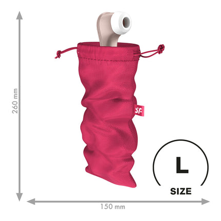 Satisfyer Treasure Bag Pink Large Toy Storage Bag