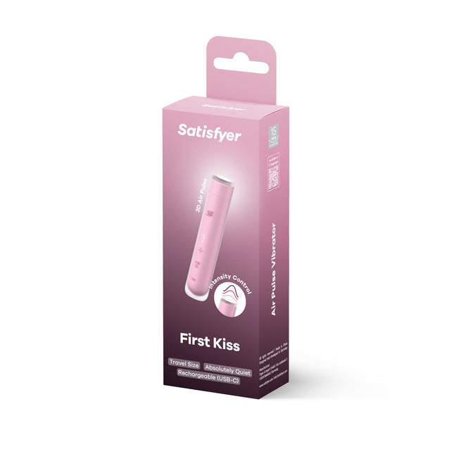 Case of Satisfyer First Kiss - Pink Air Pulse Stimulator