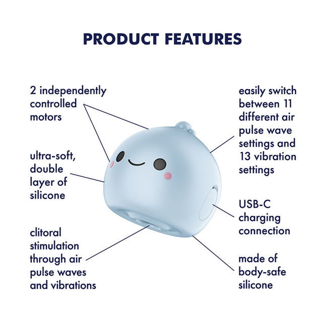 Satisfyer Mochi - Frost Blue Air Pulse Stimulator