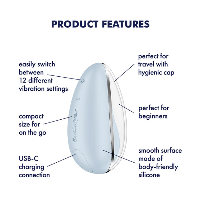 Satisfyer Drop To Go - Blue Clitoral Stimulator