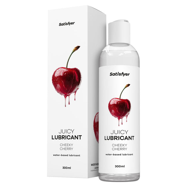 Satisfyer Juicy Cheeky Cherry Water Based Lubricant - 300ml
