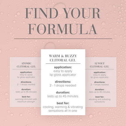 JO Warm & Buzzy Clitoral Stimulation Gel - 10ml Tube