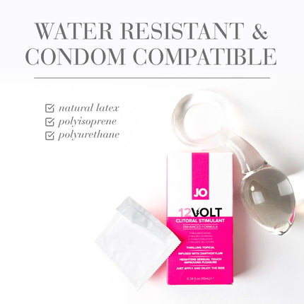JO 12 Volt Clitoral Stimulating Gel for Women - 10ml Tube