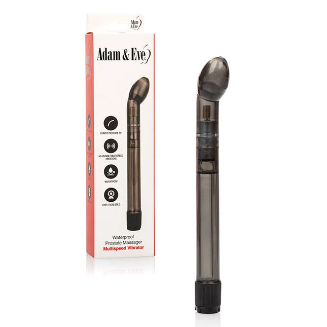 Adam & Eve WATERPROOF Black 17.8 cm (7'') Vibrating Prostate Massager