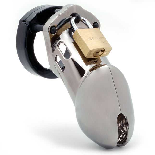 CB-6000 Chastity Cock Cage Kit - Chrome 3.25 Inch