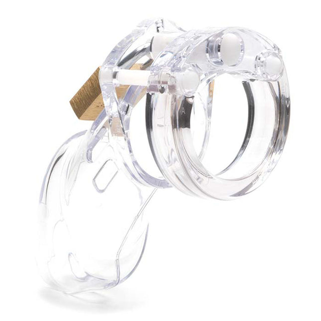 CB-6000 Chastity Cock Cage Kit - Clear 3.25 Inch