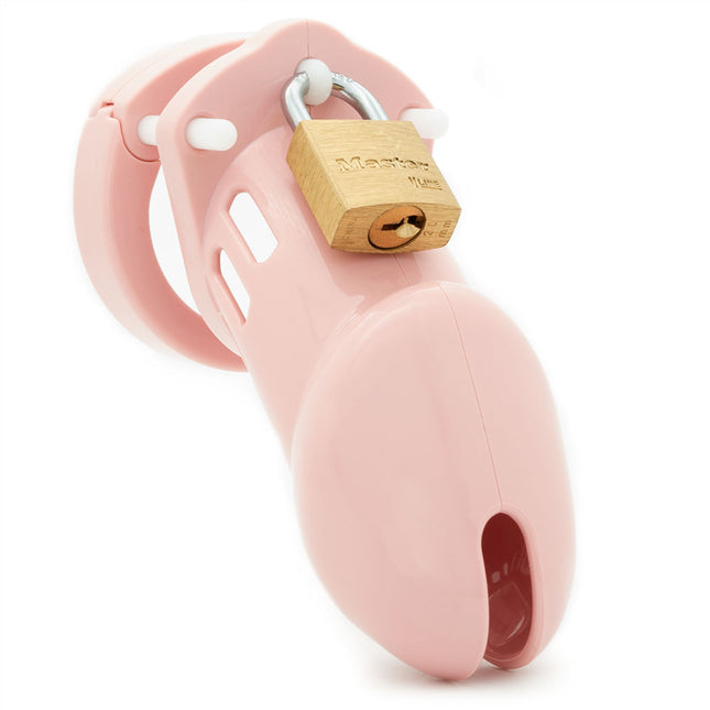CB-6000 Chastity Cock Cage Kit - Pink 3.25 Inch