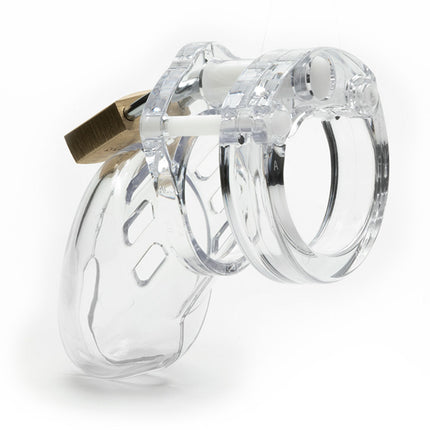 CB-6000S Chastity Cock Cage Kit - Clear 2.5 Inch