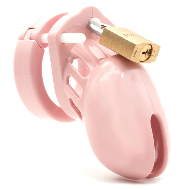 CB-6000S Chastity Cock Cage Kit - Pink 2.5 Inch