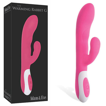Adam & Eve The Warming Rabbit G - Pink 21.6 cm (8.5'') USB Rechargeable Vibrator