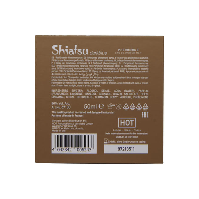 Shiatsu Pheromone Eau De Parfum Men Dark Blue - 50ml