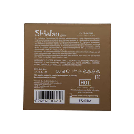Shiatsu Pheromone Eau De Parfum Men Grey - 50ml
