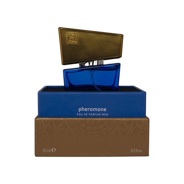 Shiatsu Pheromone Eau De Parfum Men Dark Blue - 15ml