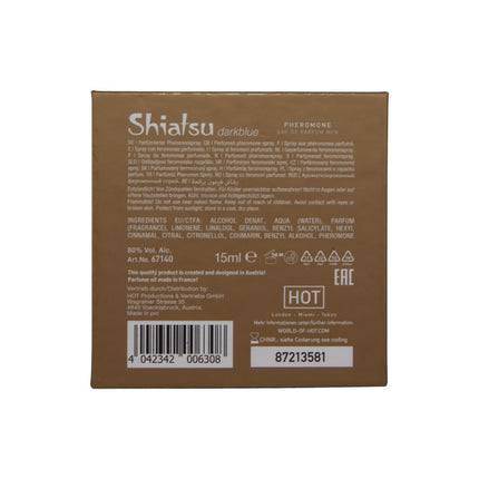 Shiatsu Pheromone Eau De Parfum Men Dark Blue - 15ml