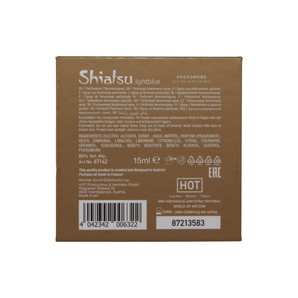 Shiatsu Pheromone Eau De Parfum Men Light Blue - 15ml