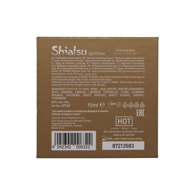 Shiatsu Pheromone Eau De Parfum Men Light Blue - 15ml