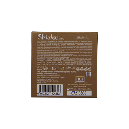 Shiatsu Pheromone Eau De Parfum Women Lime - 15 ml