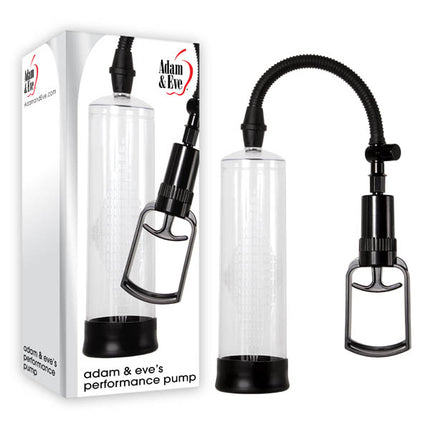 Adam & Eve Starter Clear Penis Pump with Box Front View
