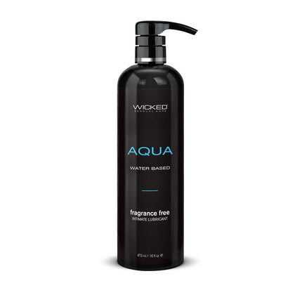 Wicked Aqua Water Based Lubricant - 476ml Bottle