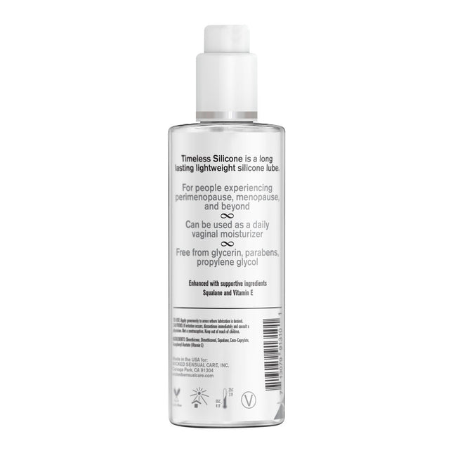 Wicked Simply Timeless Silicone Based Lubricant - 120 ml (4 oz) Bottle