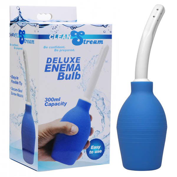 Clean Stream Deluxe Enema Bulb - Blue Unisex Douche 300ml