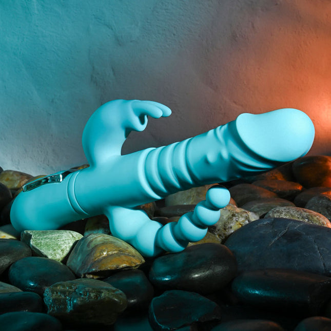Adam & Eve Eve's Thrusting Triple Joy Rabbit Vibrator