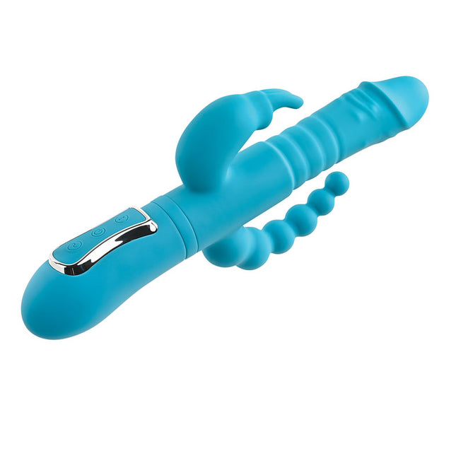 Adam & Eve Eve's Thrusting Triple Joy Rabbit Vibrator