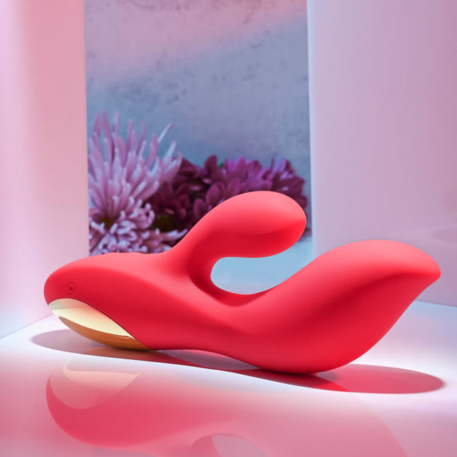 Adam & Eve Eve'S Big & Curvy G Red Rabbit Vibrator Side
