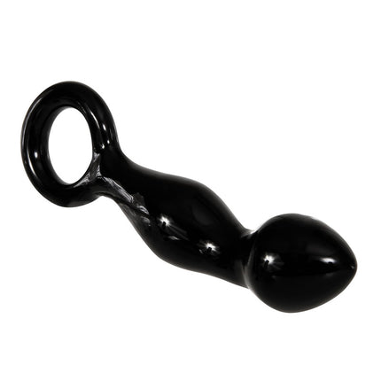 Adam & Eve ADAMS GLASS PROSTATE MASSAGER - Black Glass 16.6 cm