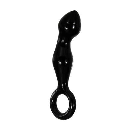 Adam & Eve ADAMS GLASS PROSTATE MASSAGER - Black Glass 16.6 cm